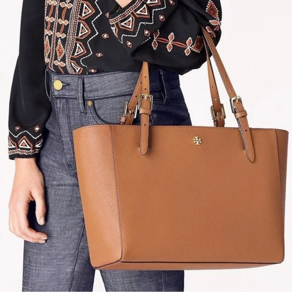 Authentic Tory Burch Leather York Buckle tote